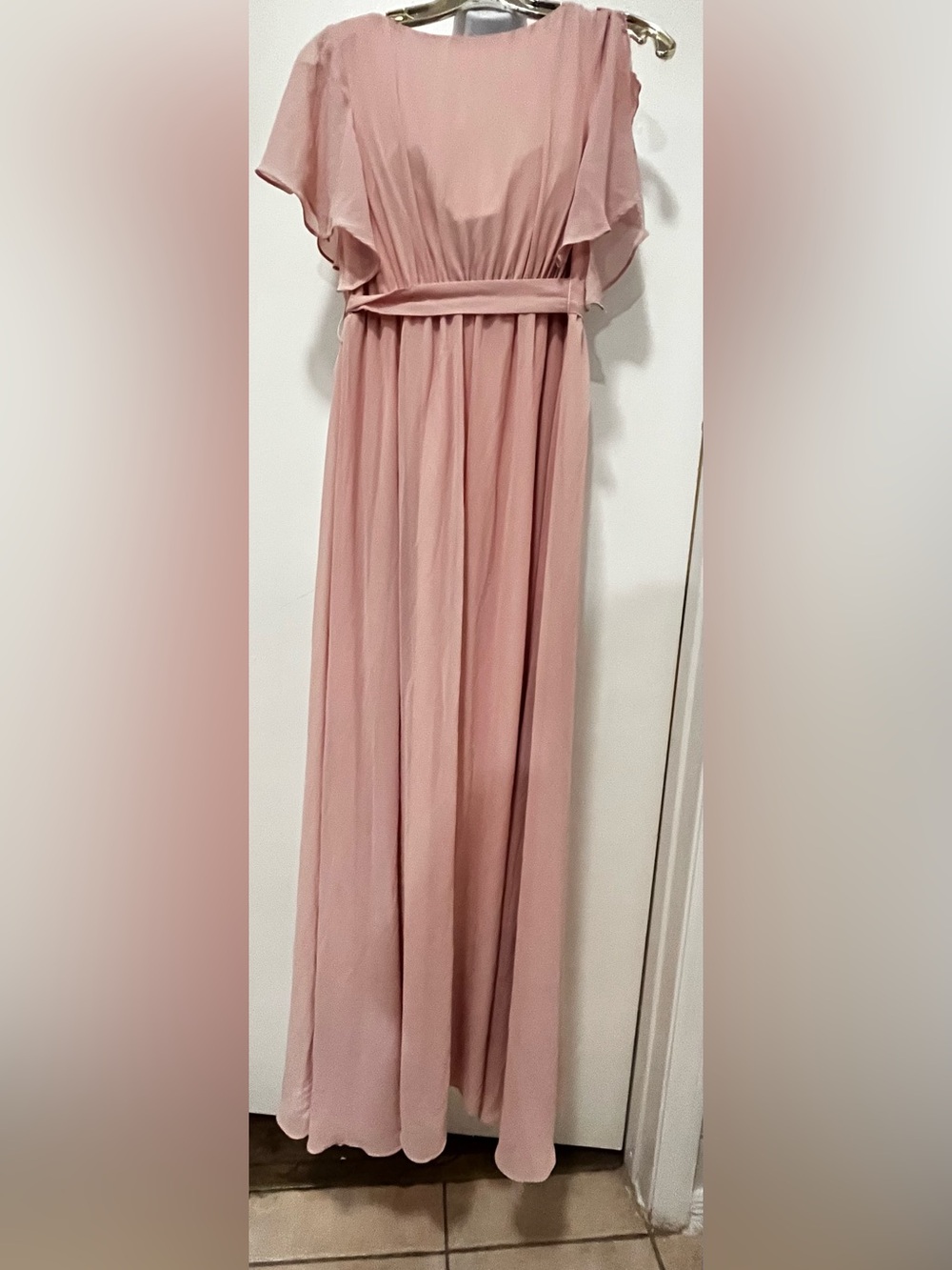 Ever Pretty Blush Pink V-Neck Gown NWT - Picture 4 of 4